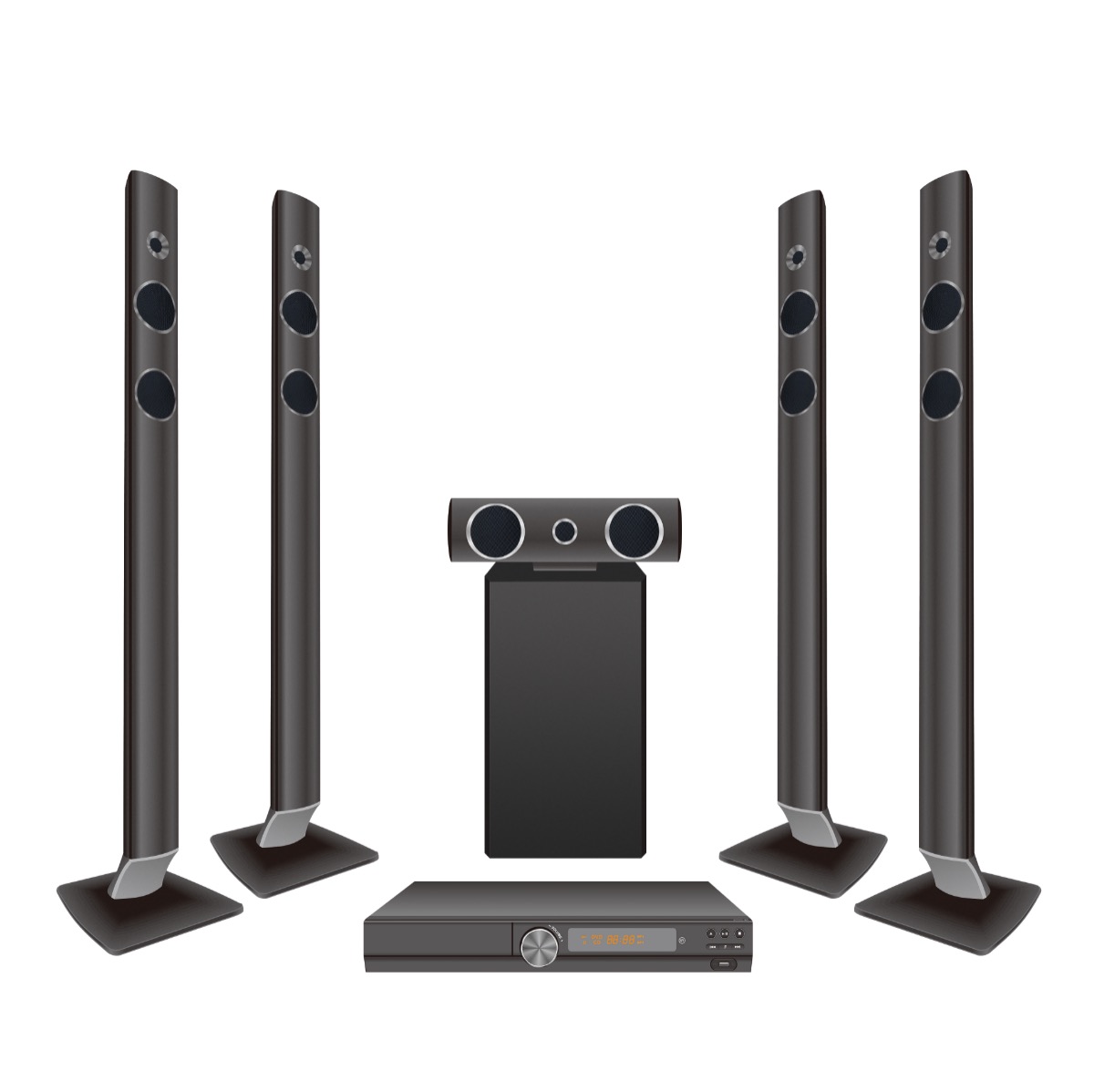 Home Theater DVD 5.1 channels 250W - HH23